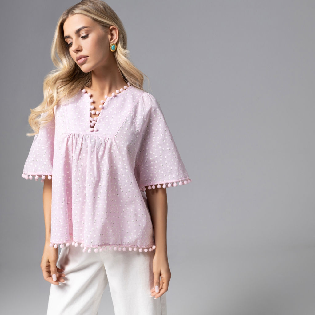 Блуза из 100% хлопка Летний фольклор - Charutti фото 7