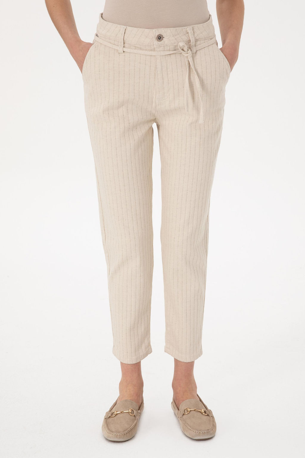 Kad_n Ekru Jean Pantolon Sepette S_rpriz _ndirim - U.s. polo assn фото 2