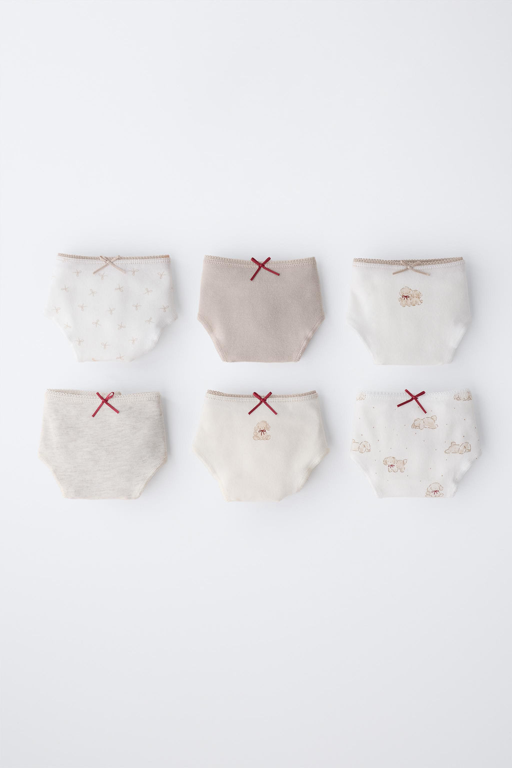 AGES 6-14 / SIX-PACK OF DOG PRINT BRIEFS