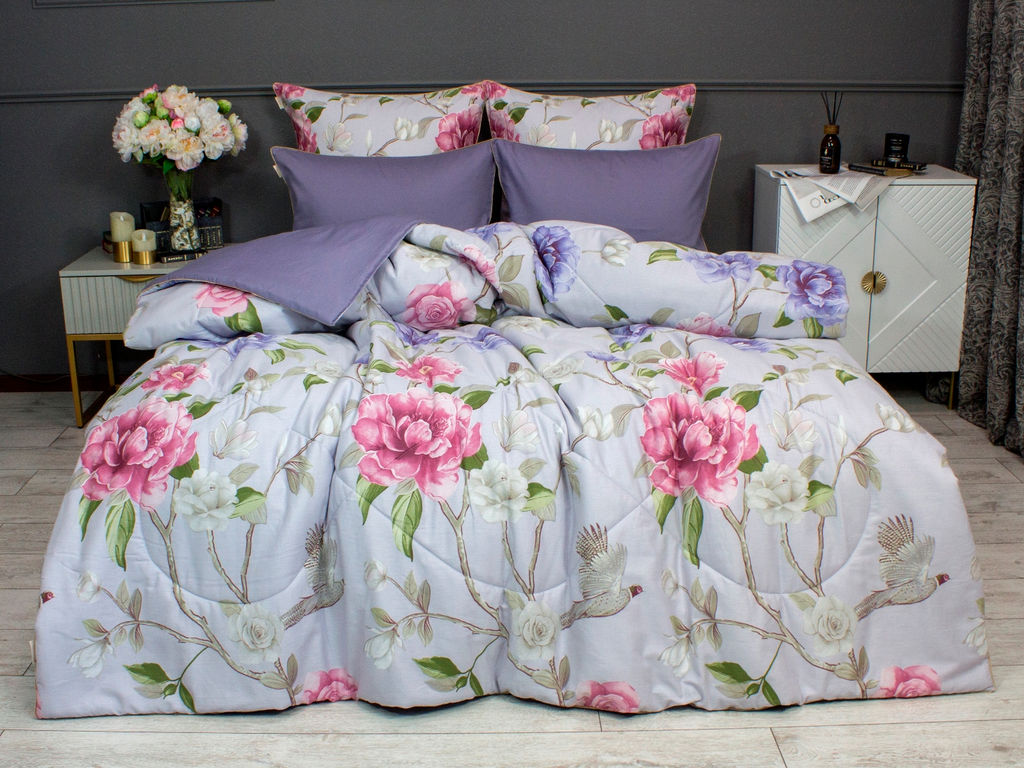 Комплект с одеялом Зарина (лаванда) Cotton