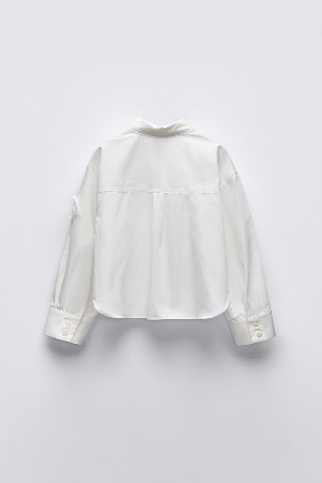 3D FLORAL SHIRT - Zara фото 3