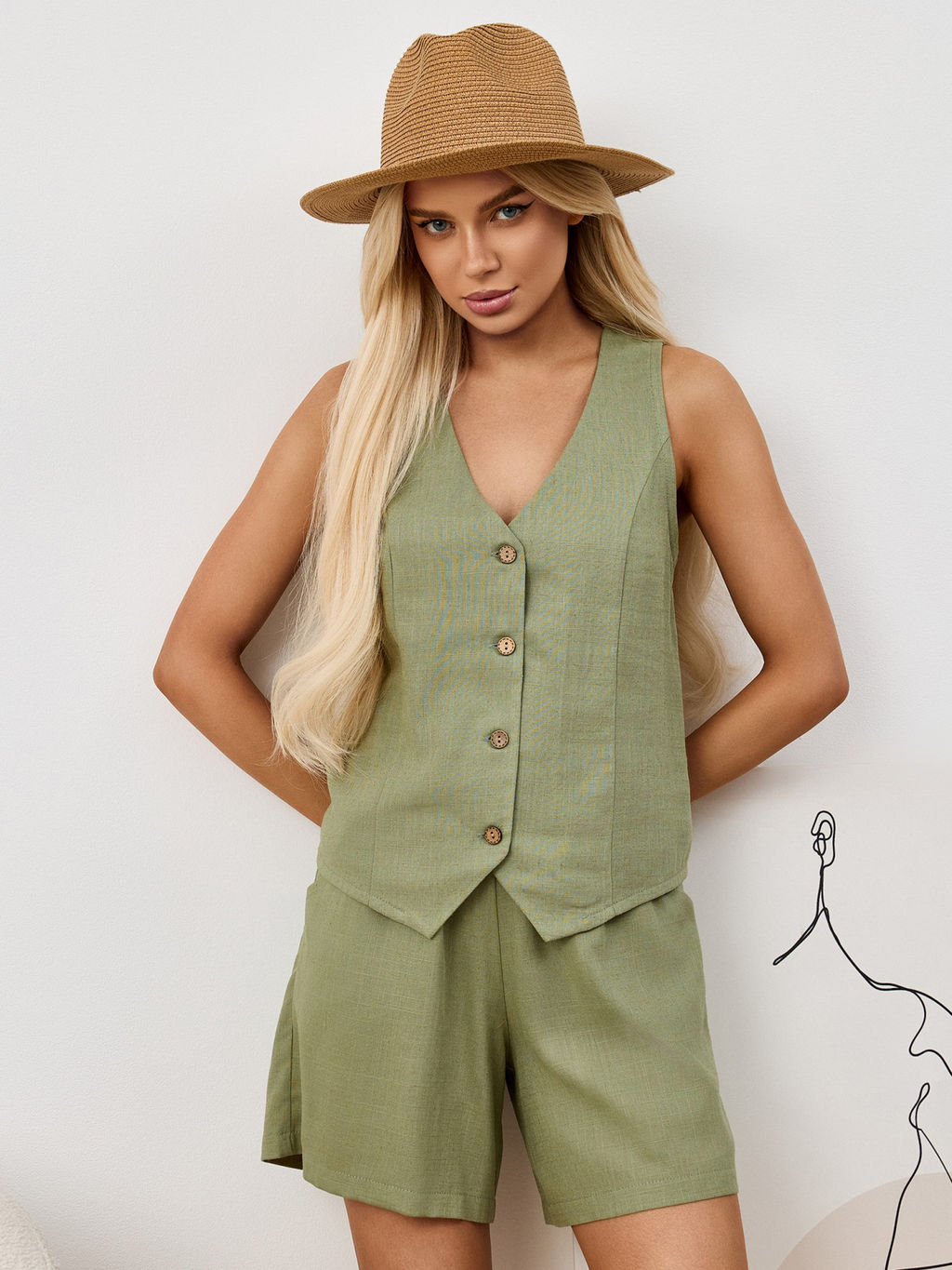 Шорты Аманти-2 из льна с вискозой - Виотекс фото 55