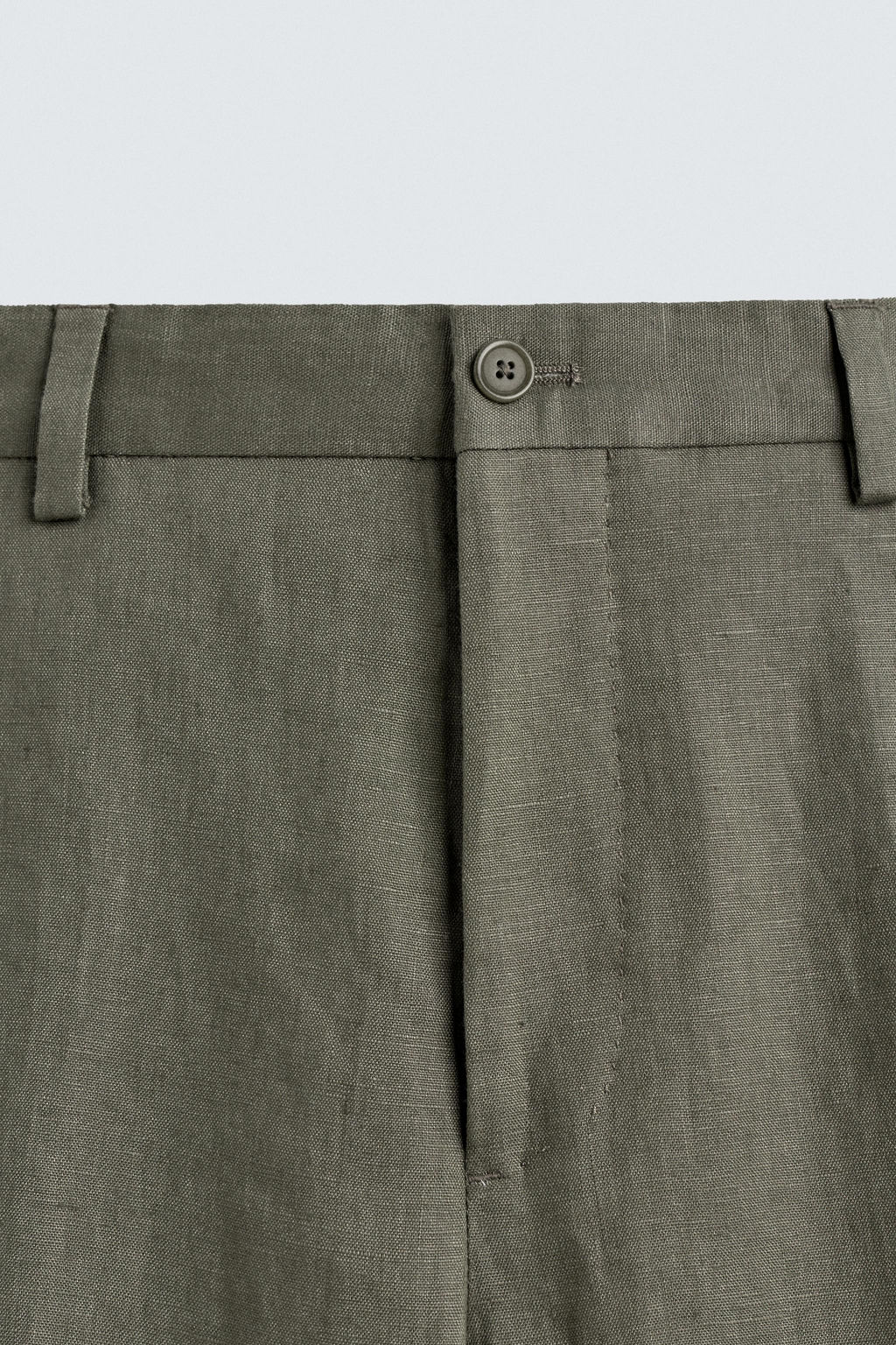 PANTAL?N TRAJE 100% LINO / Verde claro - Zara фото 7