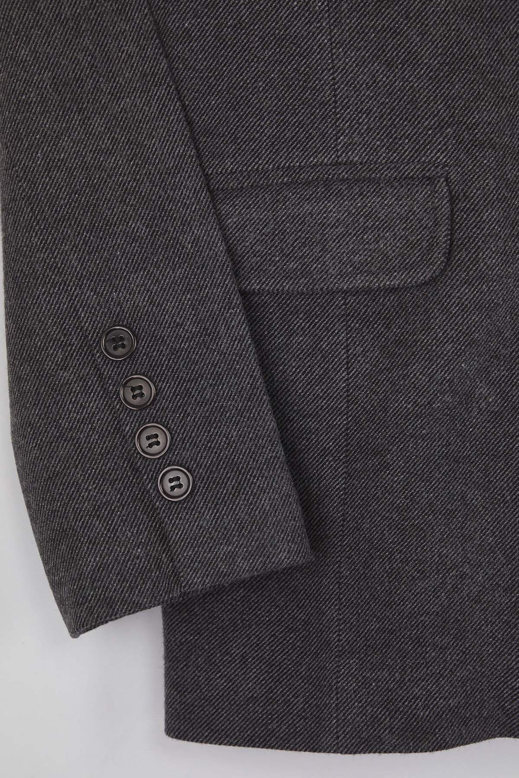 Koyu Gri Diagonel Mono Kapama Fitted K?sa Kase Kaban TWOAW26KB00036 - Trendyolmilla фото 9