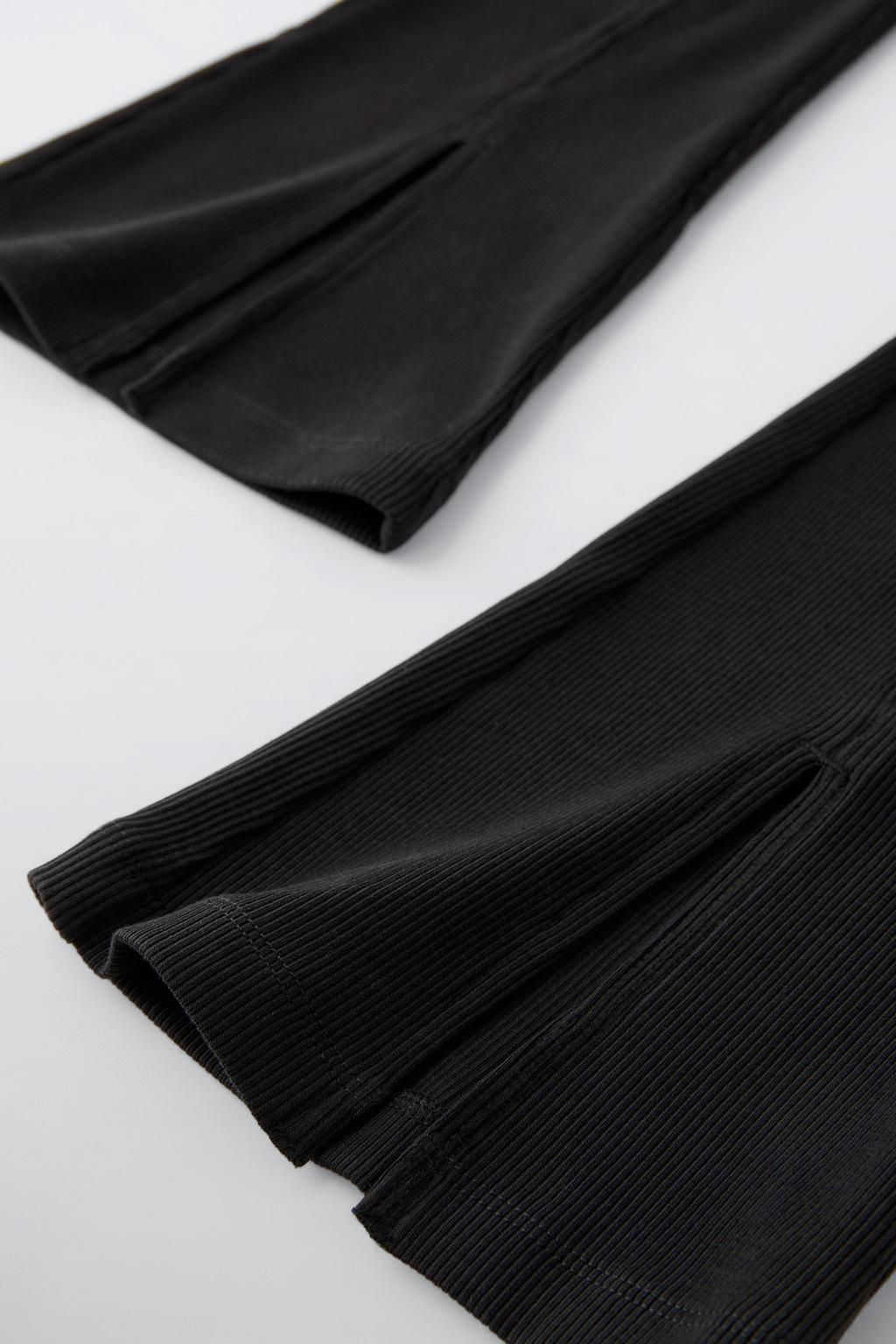 FLARED RIBBED LEGGINGS - Zara фото 4