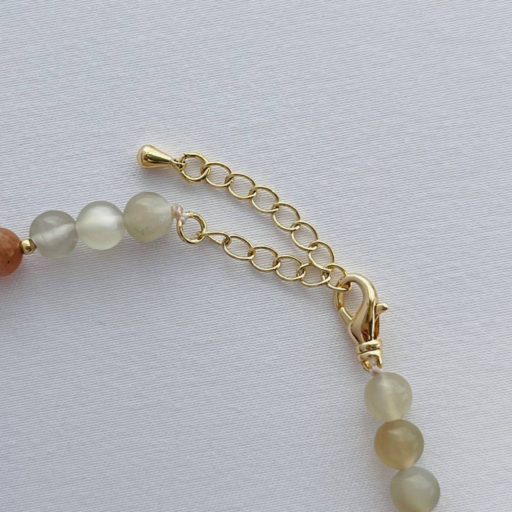 Бусы из Лунного камня микс