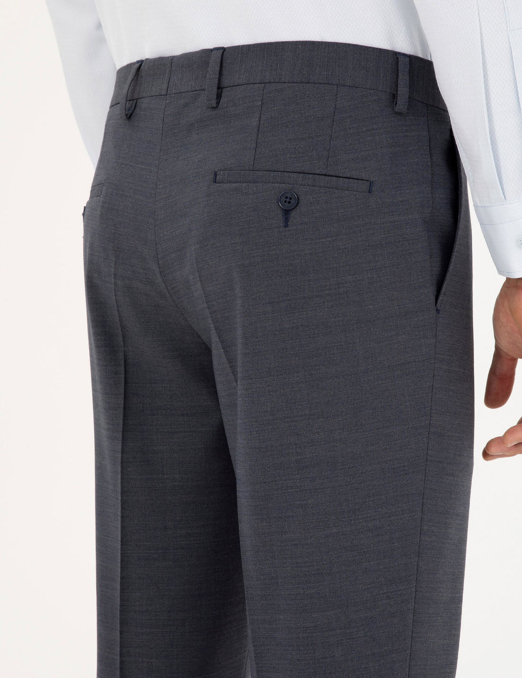 Koyu Mavi Slim Fit Y_nl_ Kuma_ Pantolon - Pierre cardin фото 6