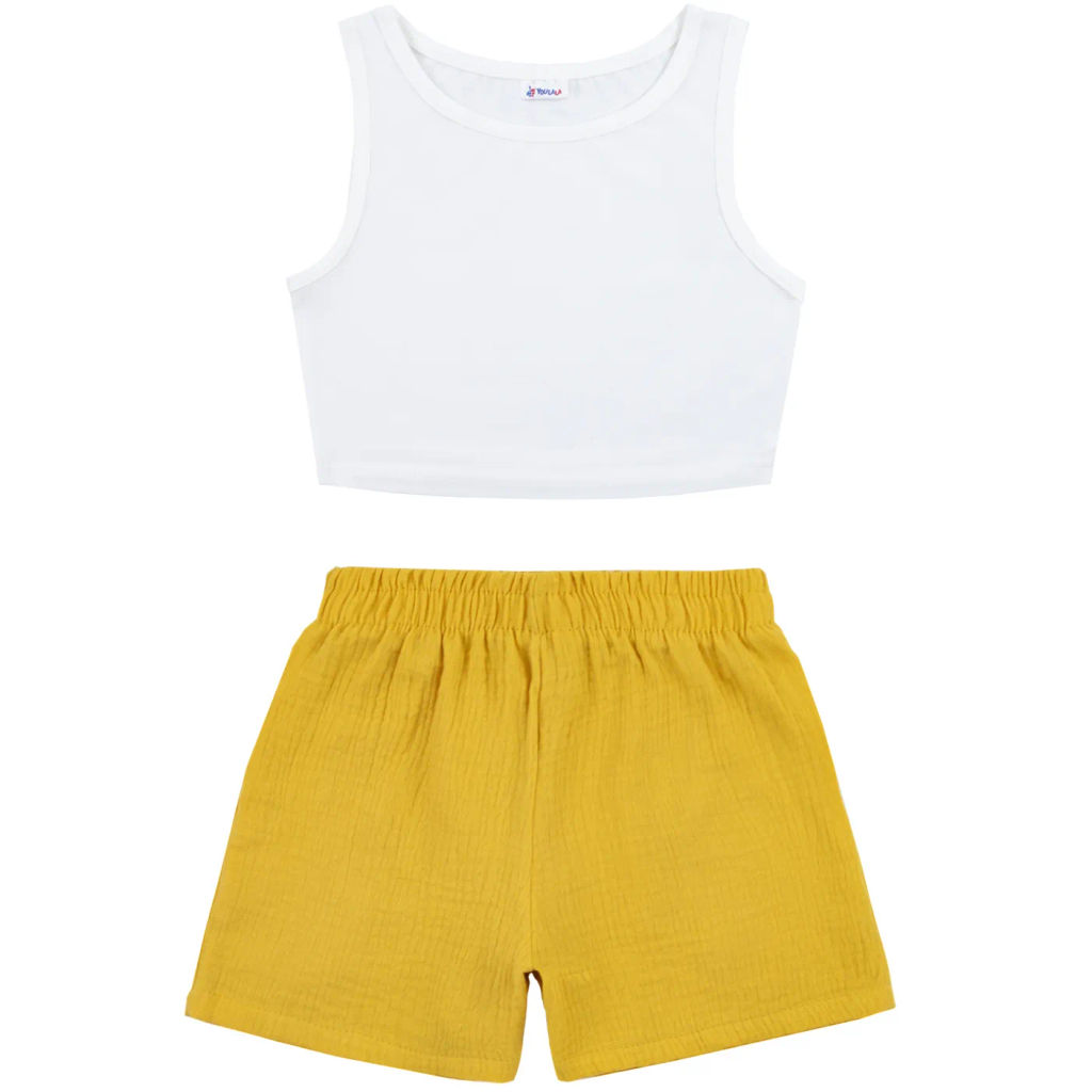 Комплект топ кулирка, шорты муслин 7015900102 - Youlala фото 14