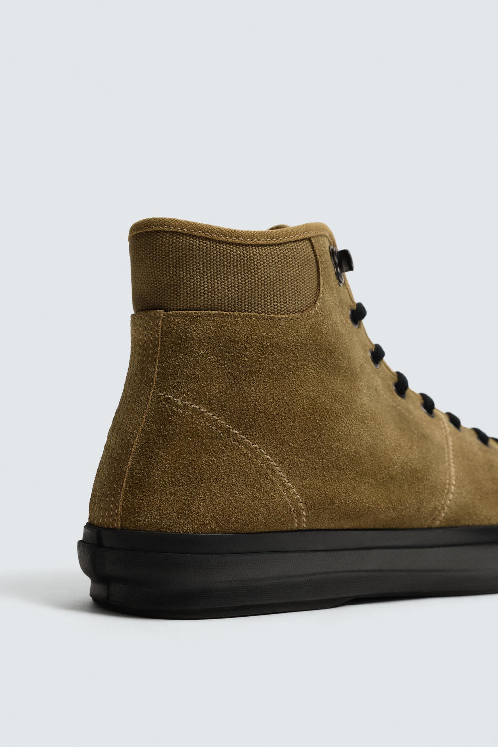 LEATHER HIGH-TOP TRAINERS LIMITED EDITION - Zara фото 13