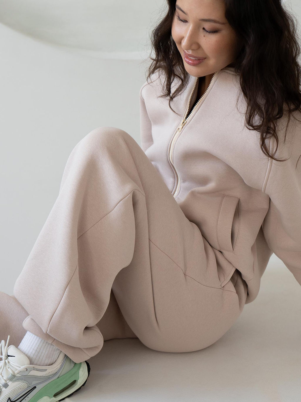 Брюки свободного кроя утепленные с защипами - My фото 11