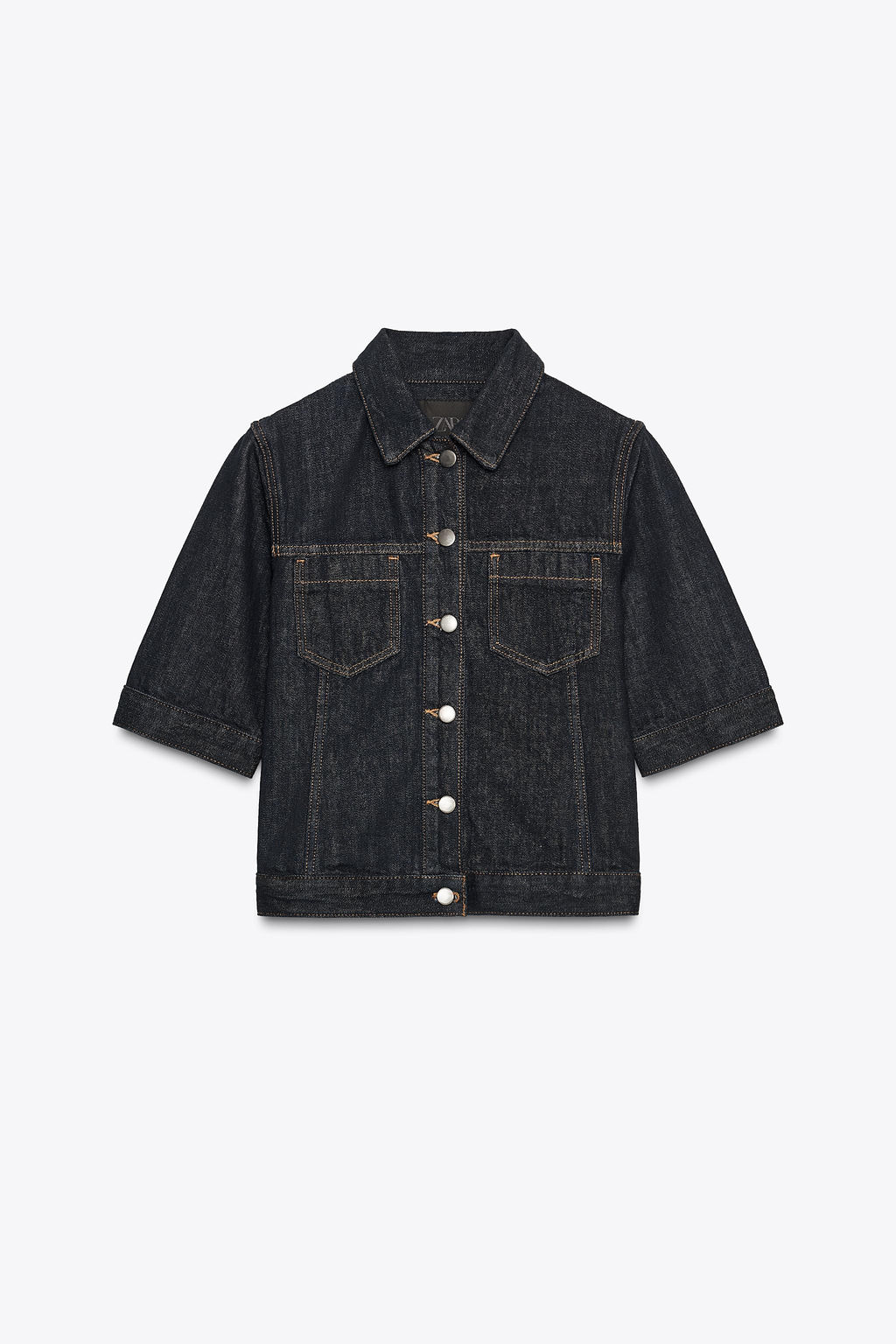DENIM JACKET WITH POCKETS ZW COLLECTION - Zara фото 5