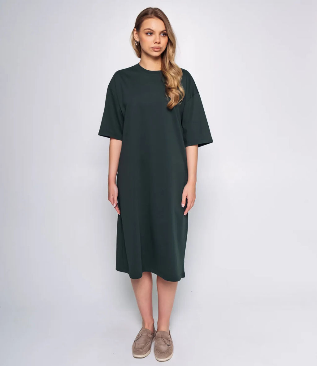 Платье #ОКТ095008, изумрудный - Dommod фото 2