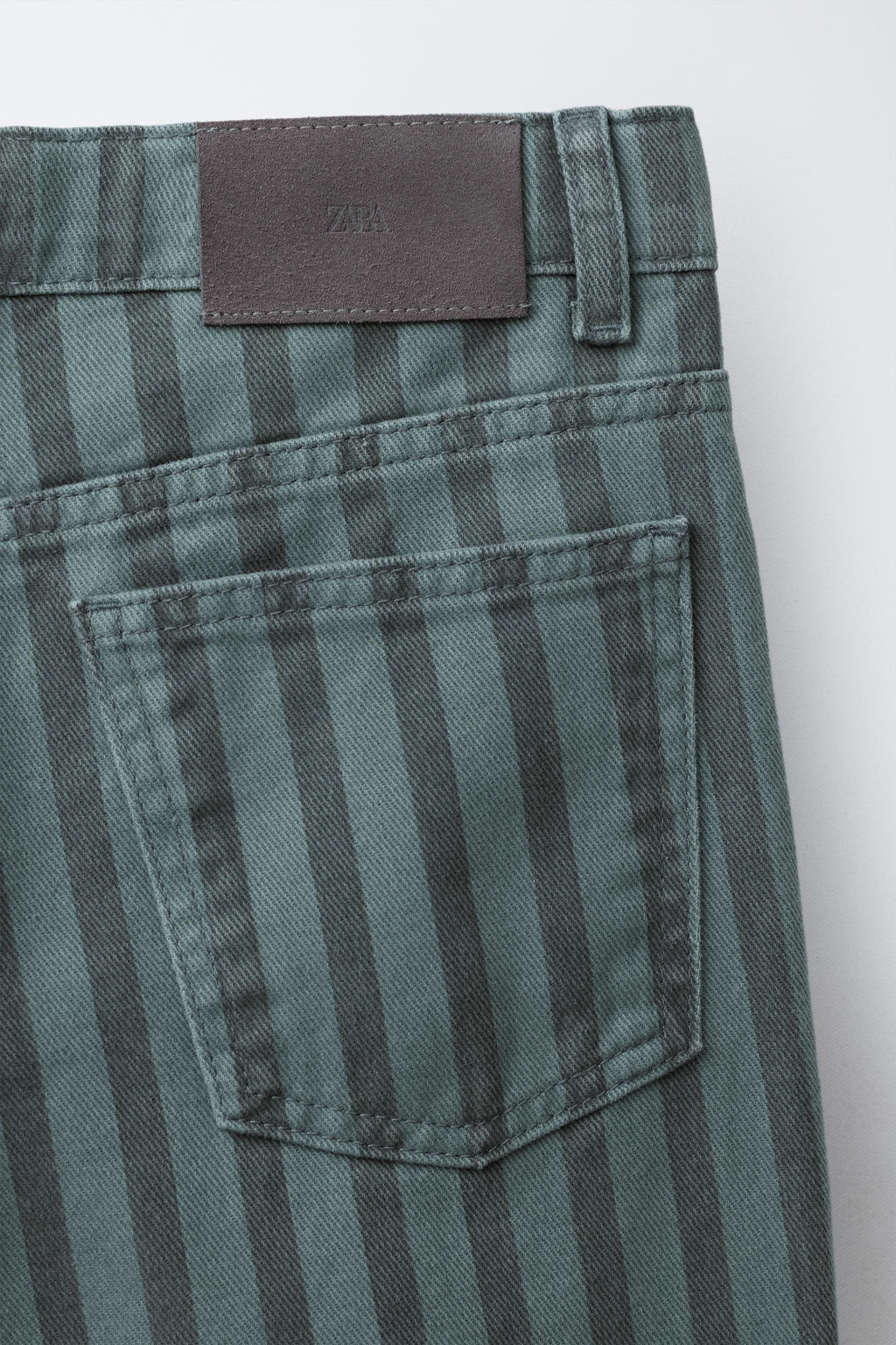 STRIPED WIDE-LEG JEANS - Zara фото 4
