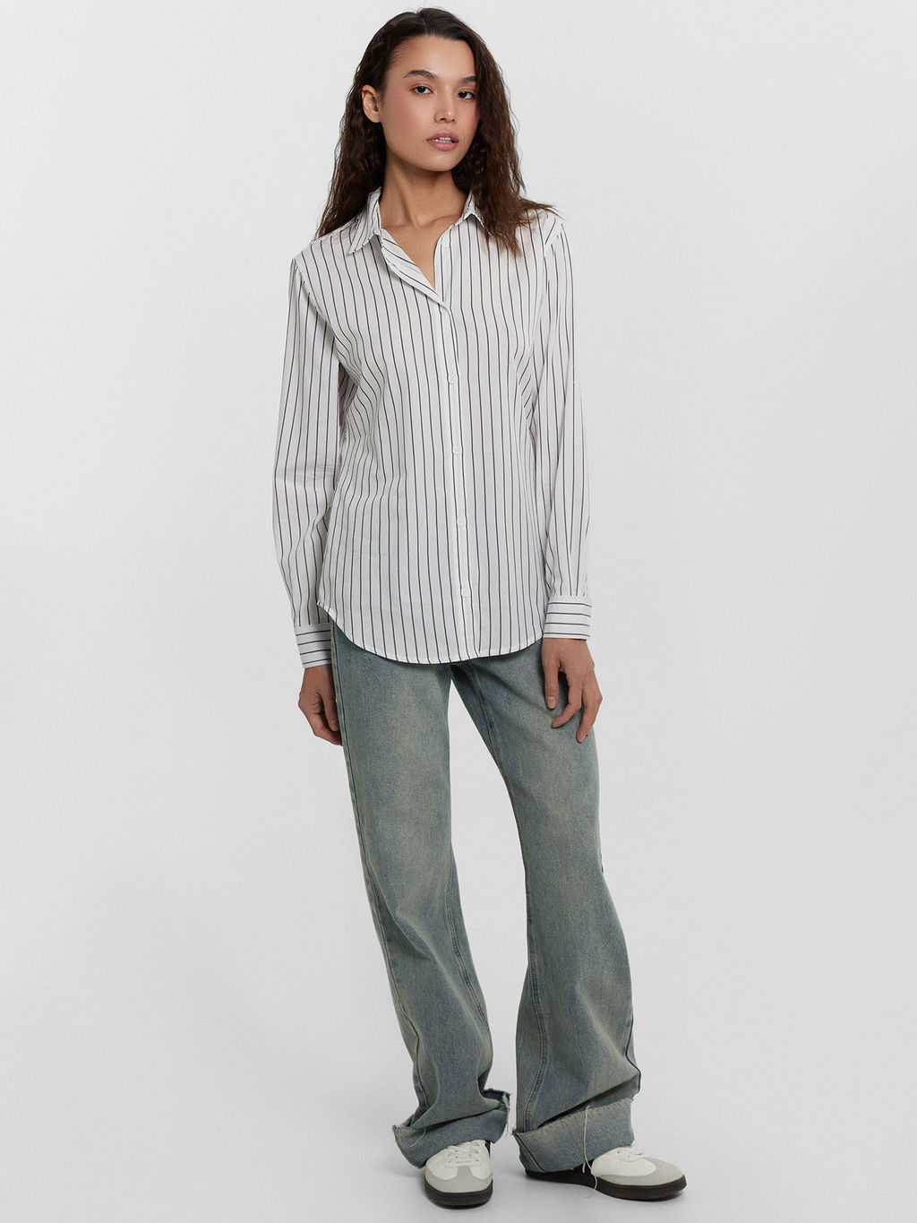 Рубашка женская в полоску