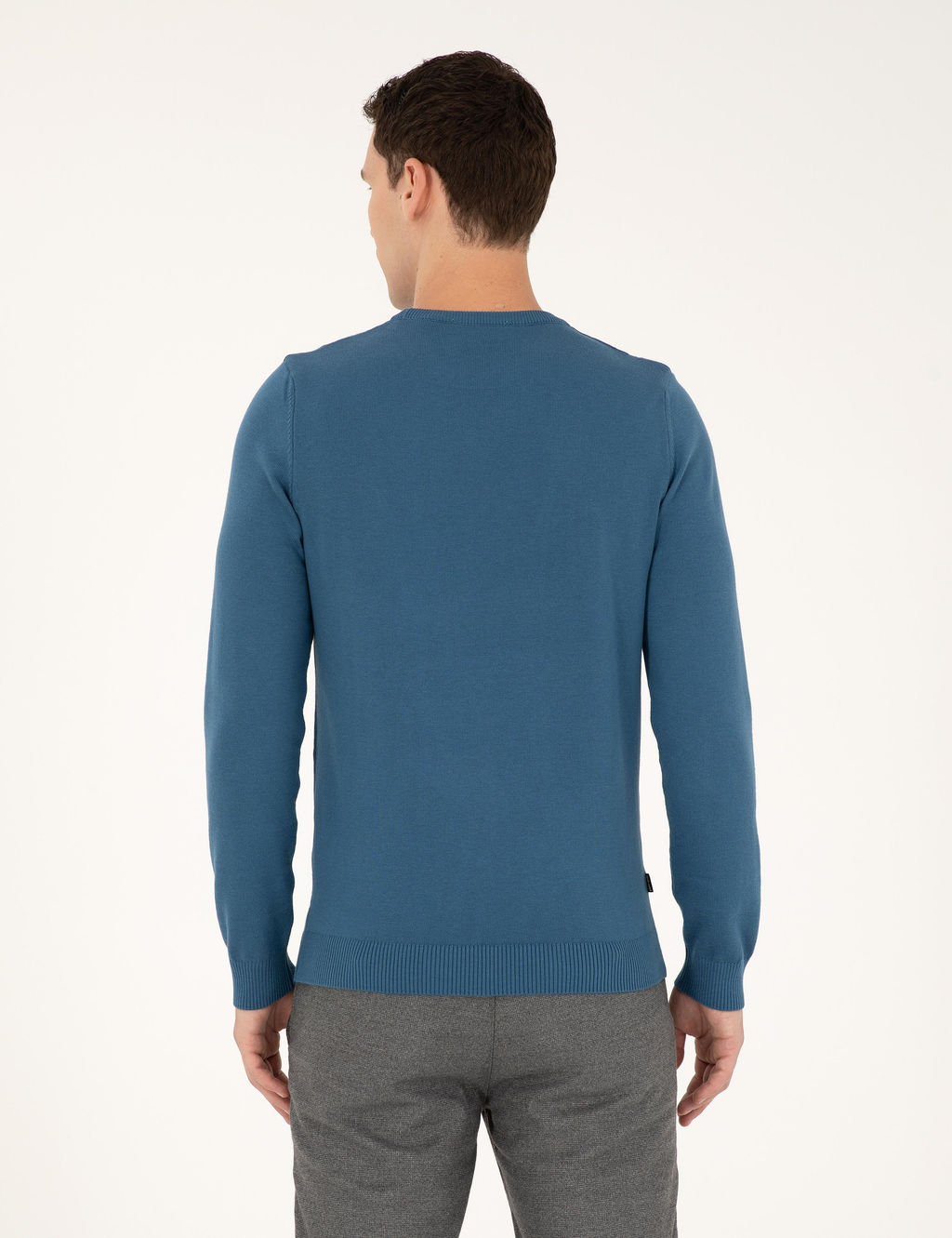 Kobalt Slim Fit Bisiklet Yaka Basic Triko Kazak - Pierre cardin фото 5