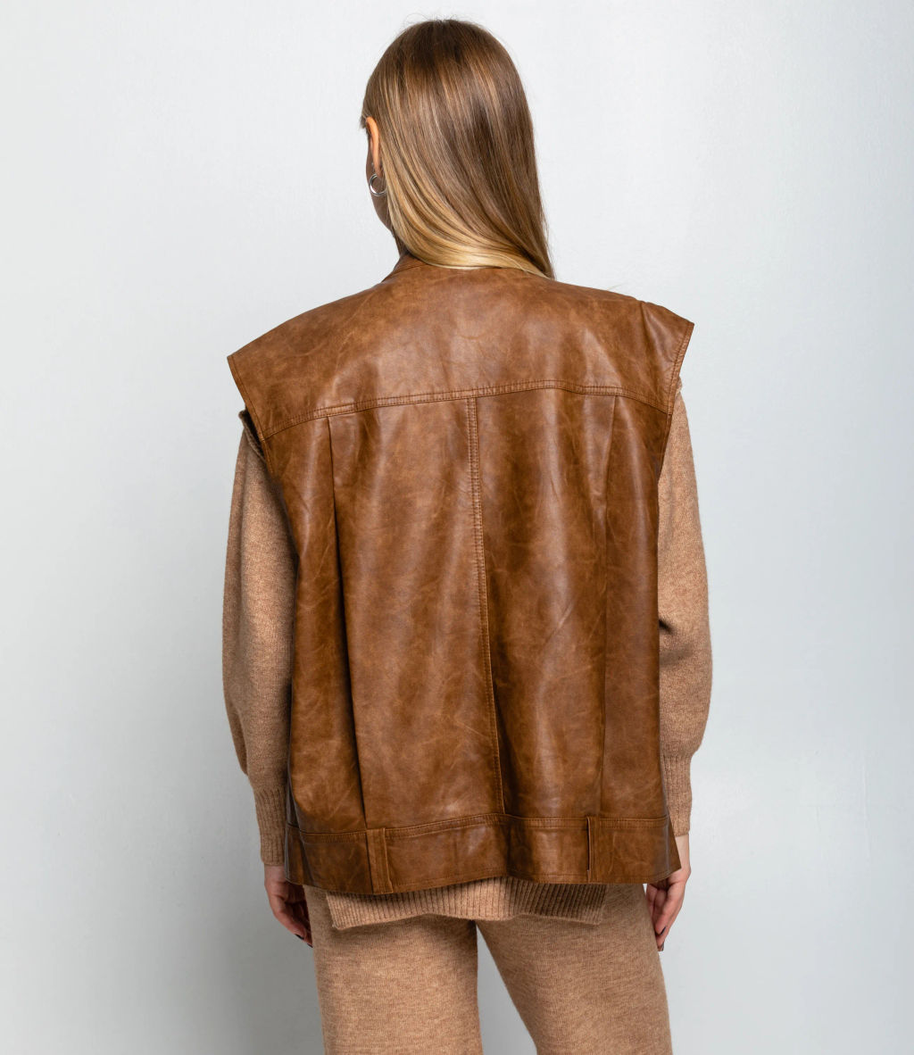 Жилет #КТ6366, коричневый - Dommod фото 3