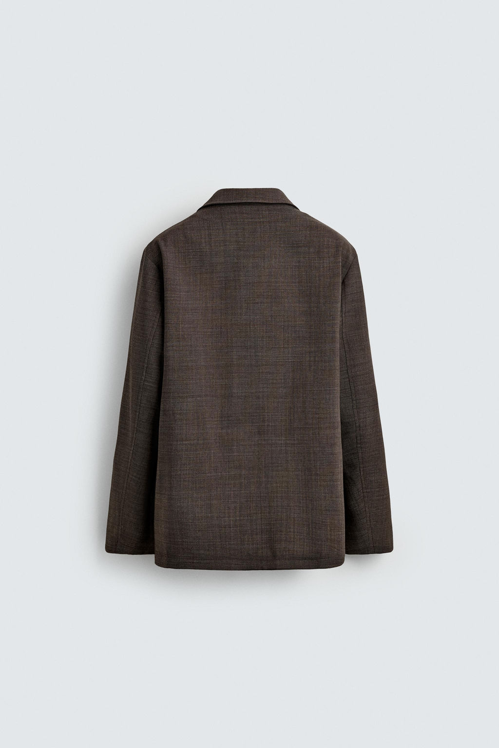 BLAZER CRUZADA TRAJE ESTRUCTURA 100% LANA / Marr?n - Zara фото 8