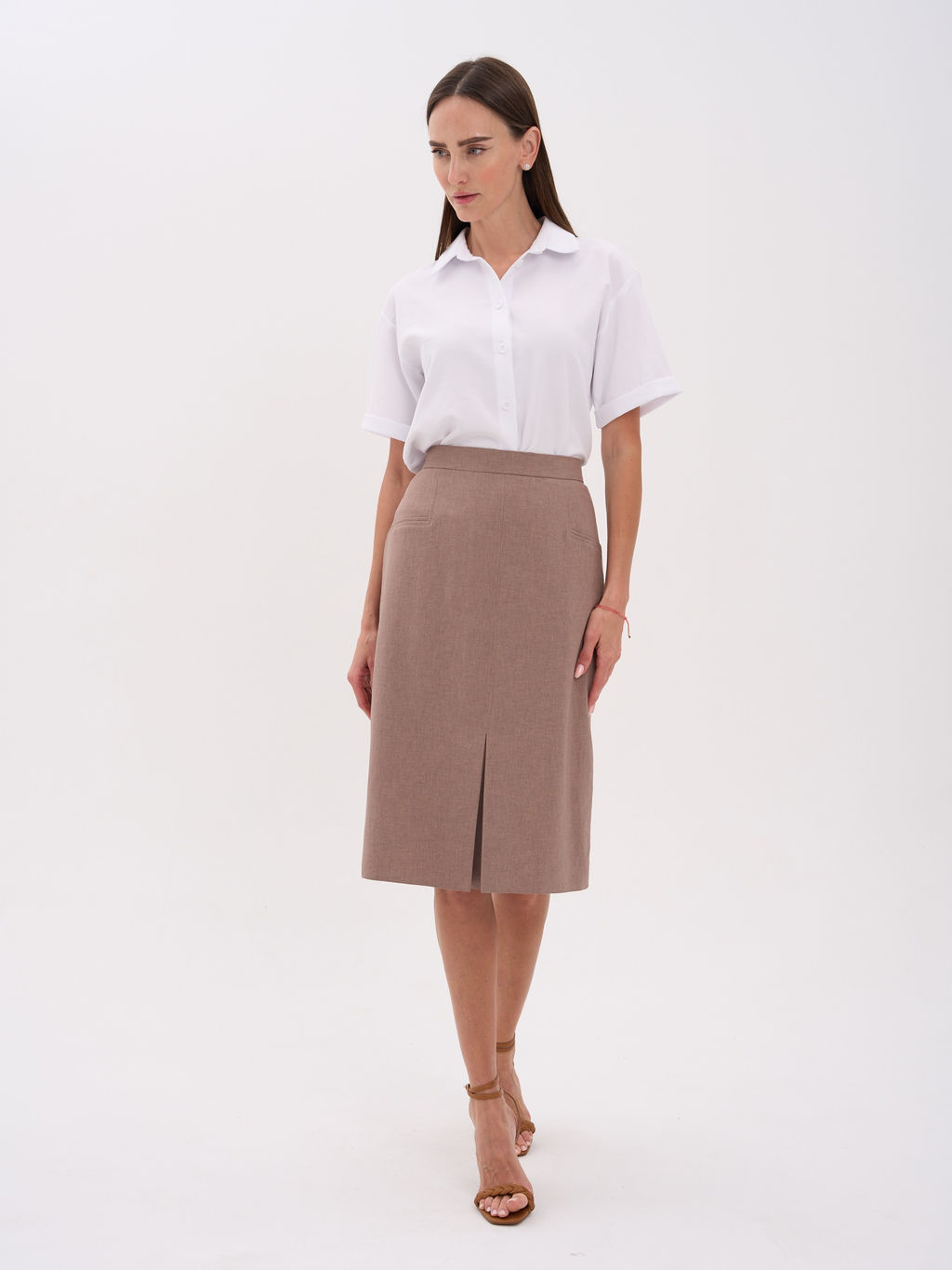 льняная юбка ЛЕН с ВИСКОЗОЙ