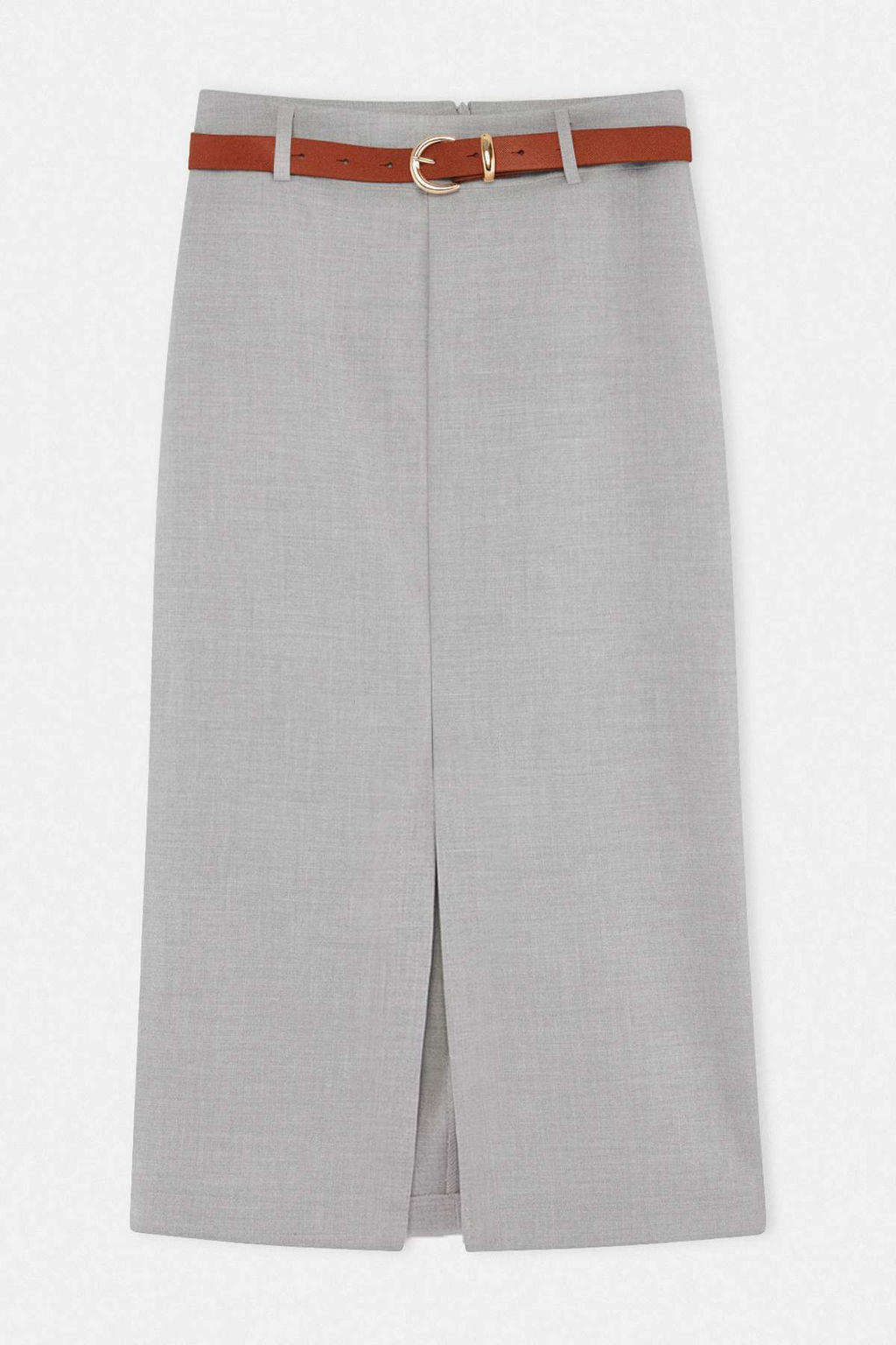 Gri Y_rmat_l_ Midi Kalem Etek TWOSS26ET00252 - Trendyolmilla фото 4