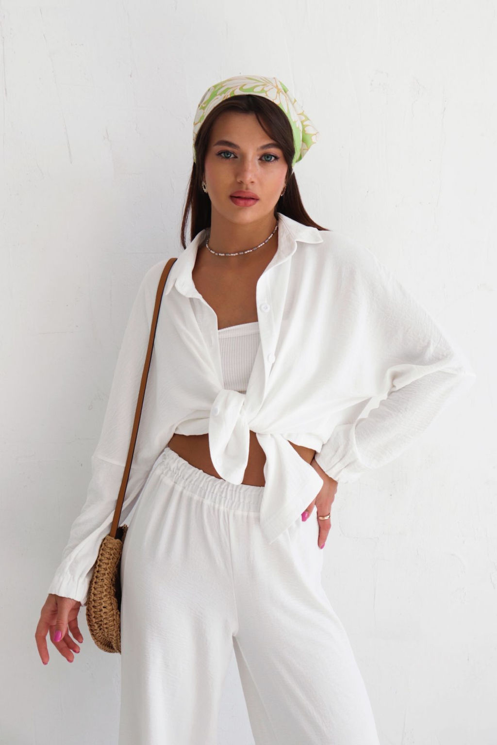 9611 Костюм летний белый (остаток: КОСТЮМ - рубашка+брюки 48р-р) - Martichelli фото 4