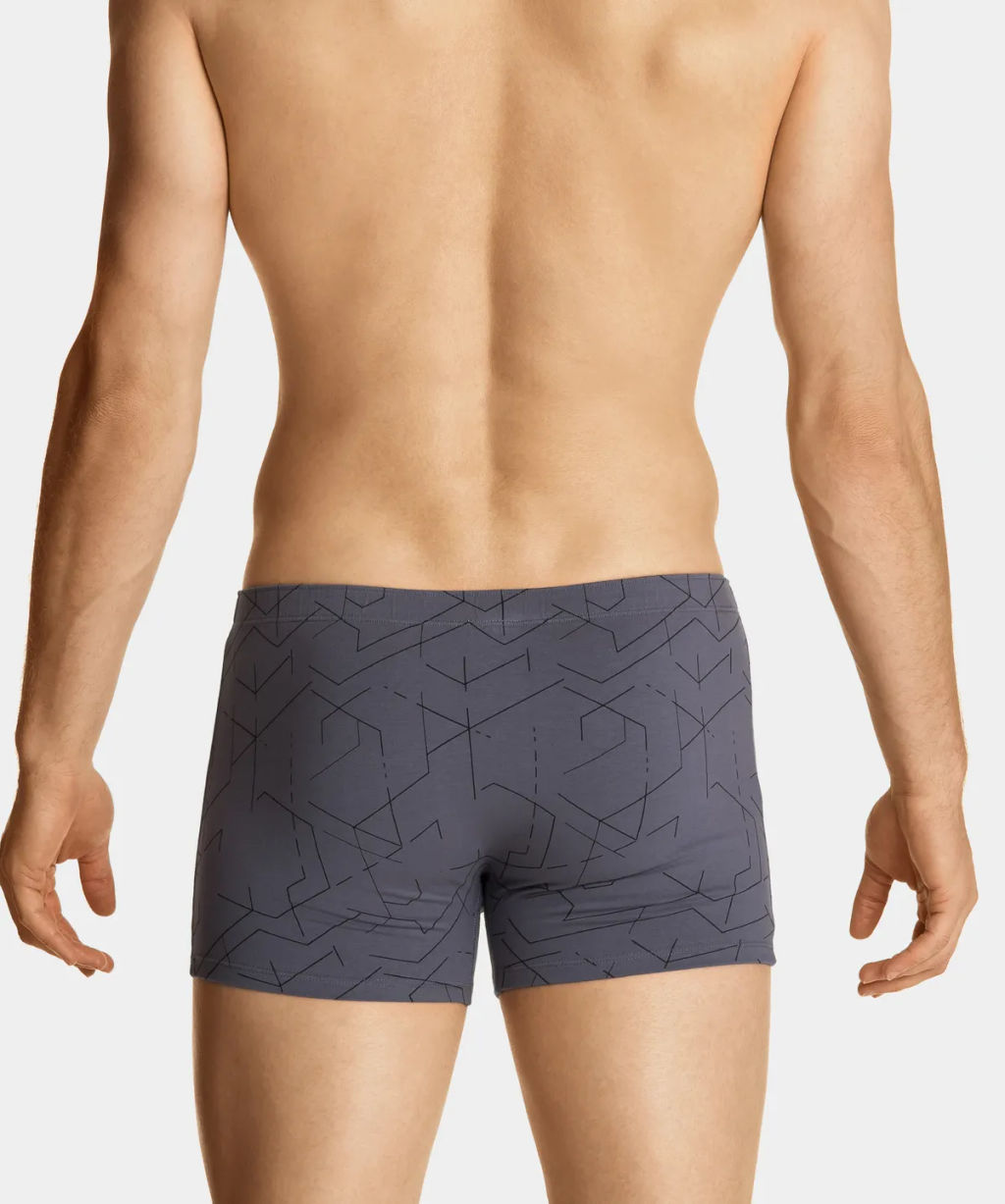 3MH-171 Трусы шорты Line - набор 3 шт. черный + желтый + серый - Atlantic фото 8