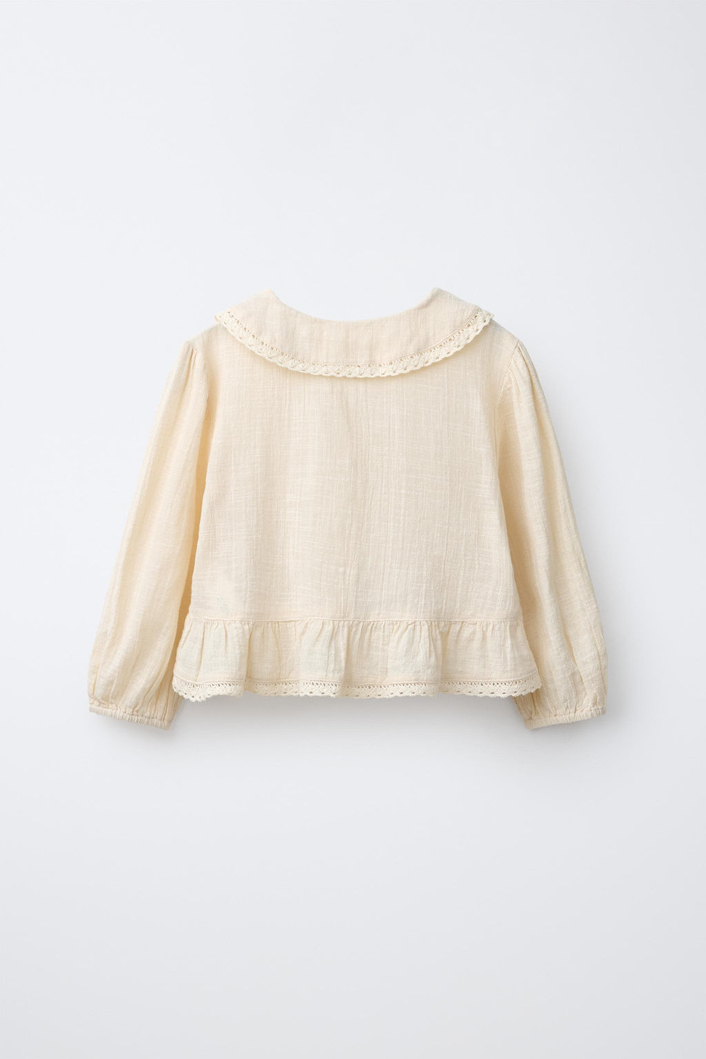 CAMISA PUNTILLA / Crudo - Zara фото 3