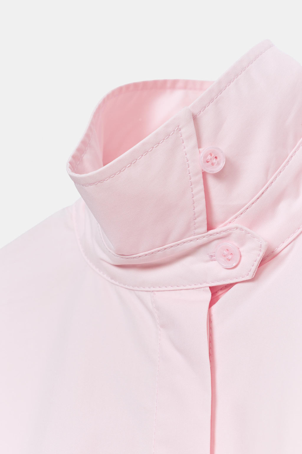 CAMISA MANGA ABULLONADA ZW COLLECTION / Rosa claro - Zara фото 6