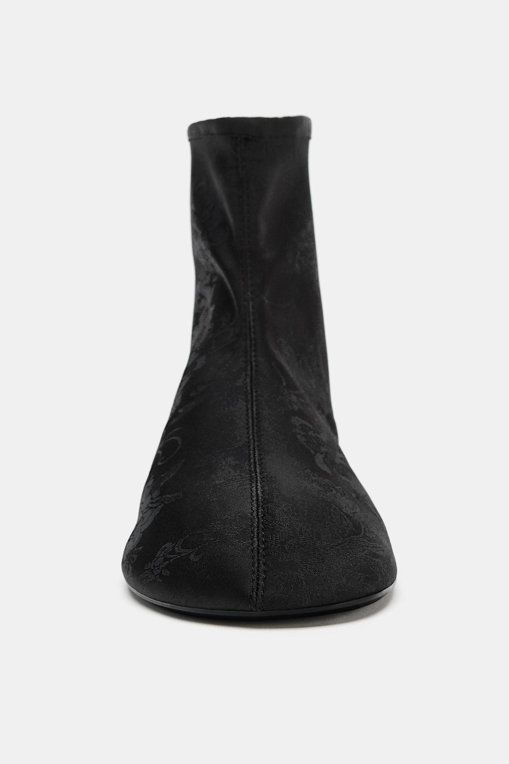 FLAT SATIN-EFFECT ANKLE BOOTS - Zara фото 5