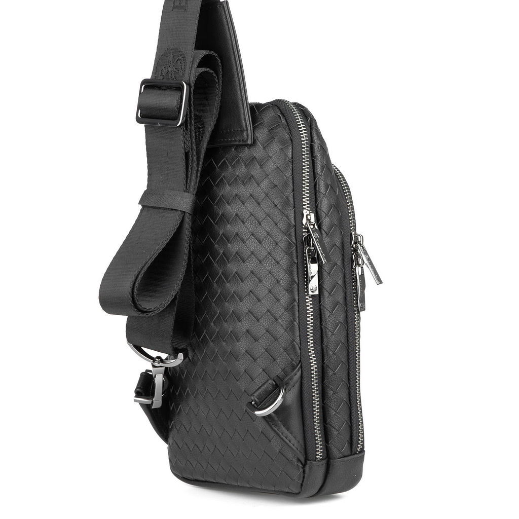 Мужская кожаная сумка-слинг - Barcelo biagi фото 3