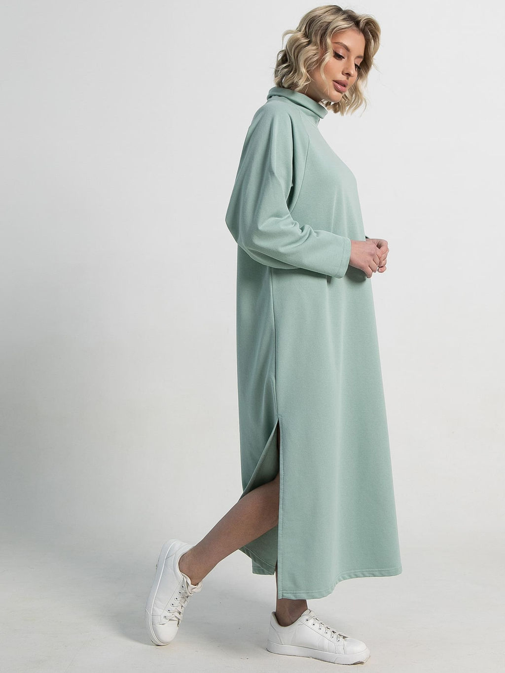 Платье Чувство комфорта (оливковое) П15199-14М - Lt collection фото 6