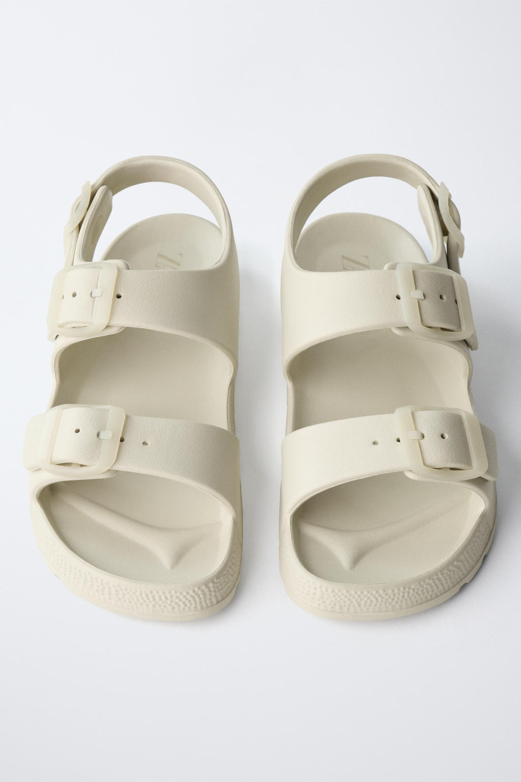 SANDALIA ENGOMADA HEBILLAS / Blanco Crudo - Zara фото 4