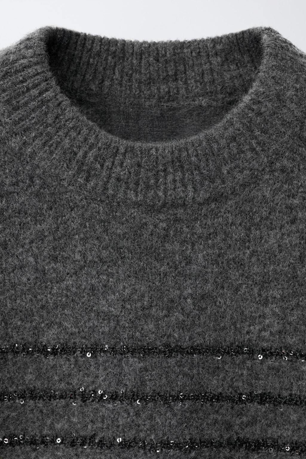 STRIPED SEQUIN KNIT SWEATER - Zara фото 3