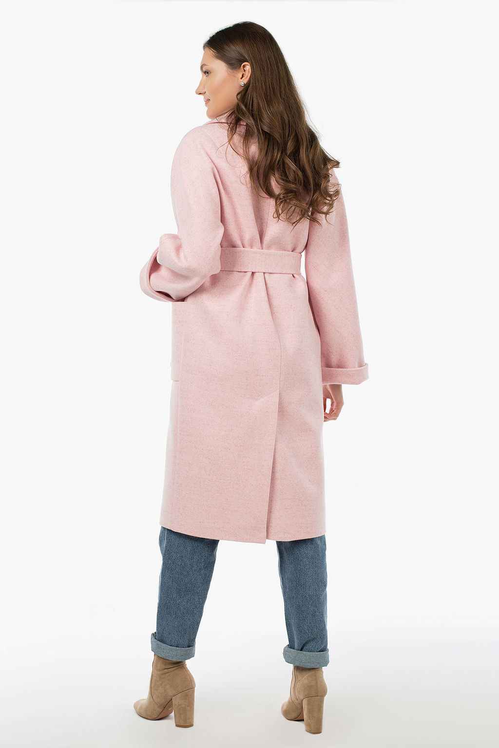 Пальто женское демисезонное (пояс) - El podio фото 9