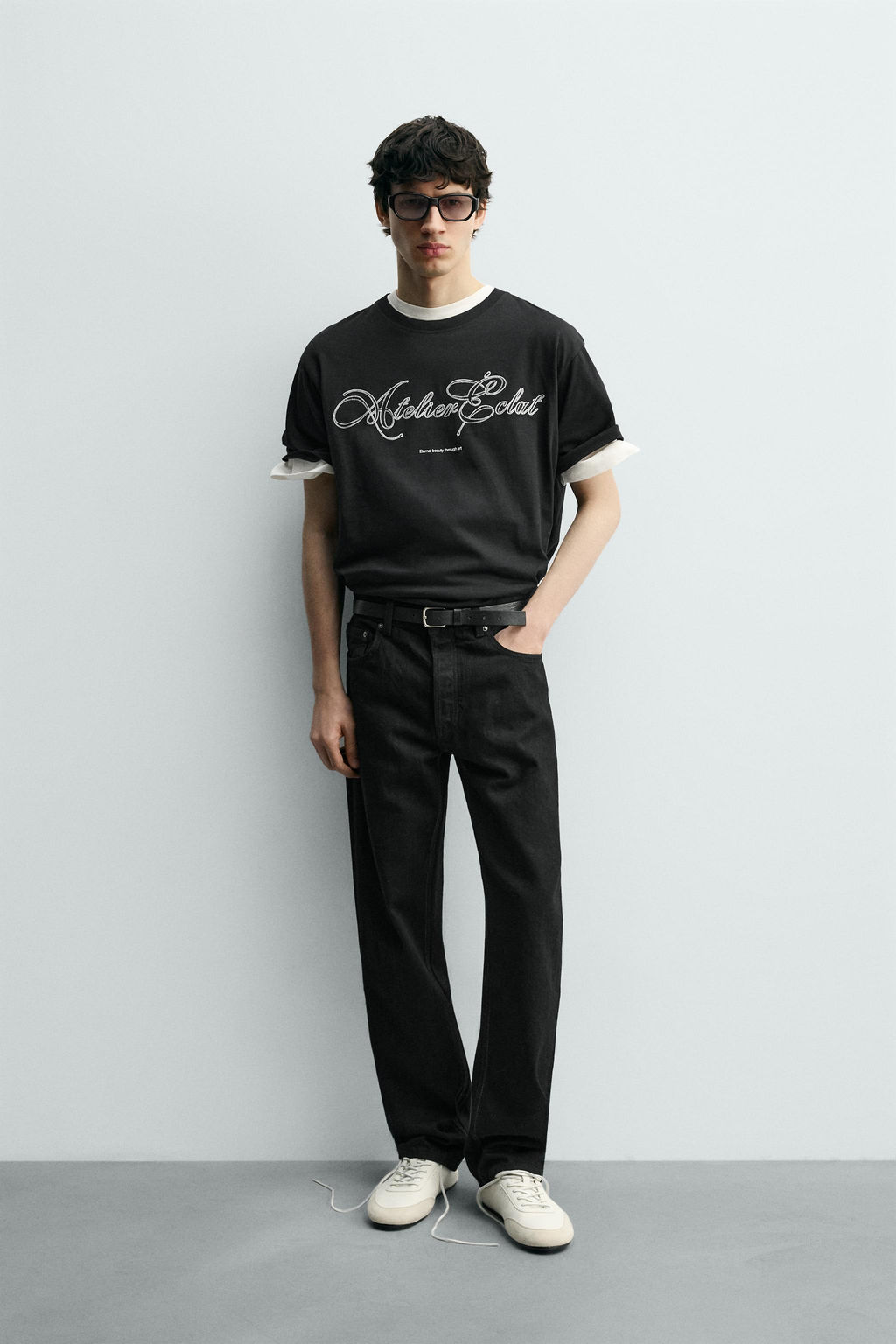 EMBROIDERED SLOGAN T-SHIRT - Zara фото 9