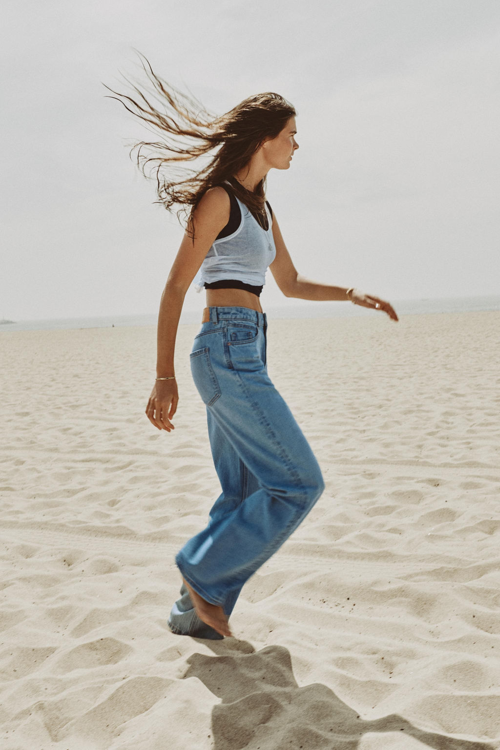 Z1975 REGULAR FIT HIGH-WAIST LONG LENGTH JEANS - Zara фото 38