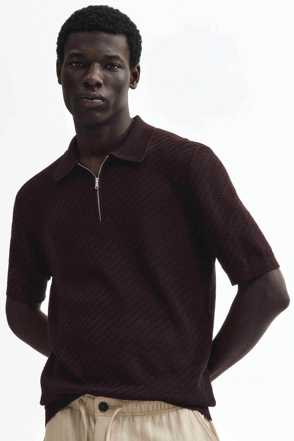Polo texturizado Slim Fit - H&m фото 5
