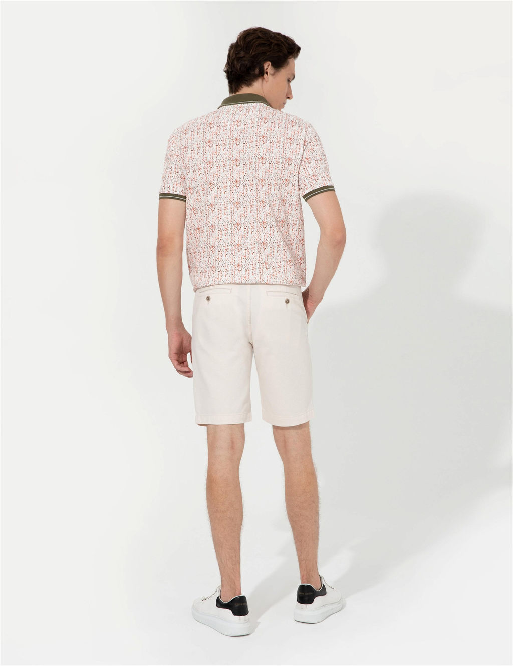 Ekru Slim Fit Bermuda _ort - Pierre cardin фото 4