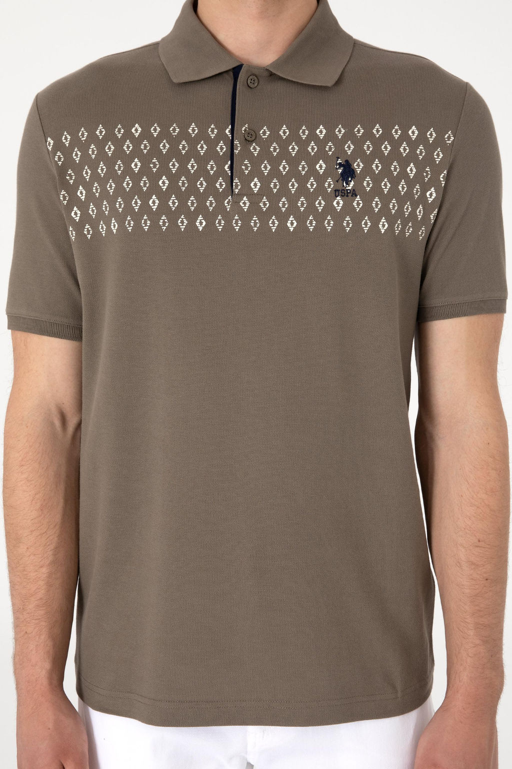 Erkek Regular Fit Polo Yaka Vizon Ti__rt Sepette S_rpriz _ndirim - U.s. polo assn фото 6