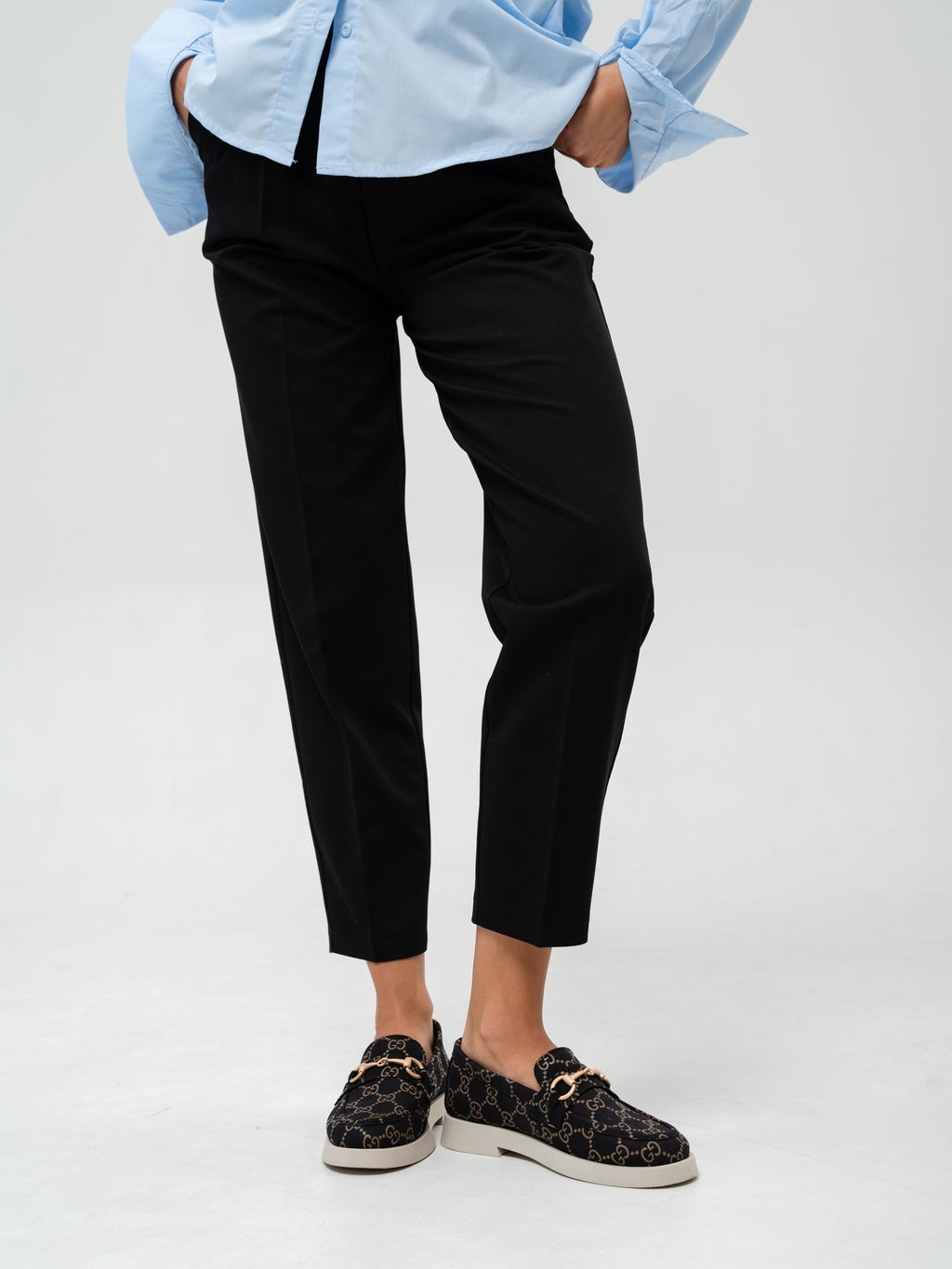 Лоферы туфли 172.1841be.Черный гуччи