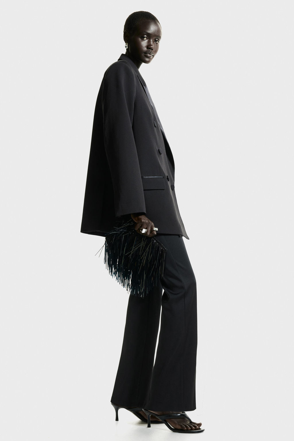 Pantal?n bootcut de sat?n - H&m фото 6