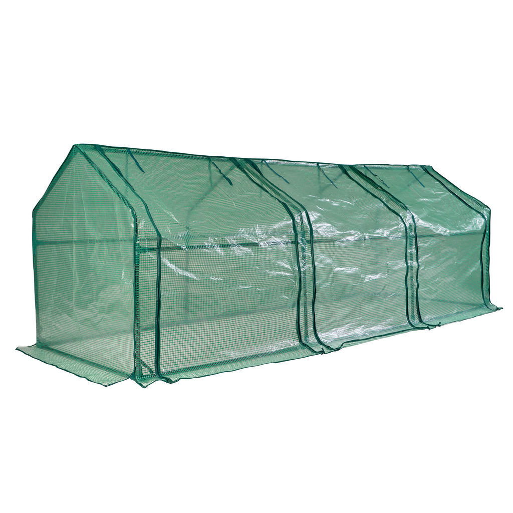 UGH-S33 L270 GREEN/GREEN Парник уличный, 270x90x90см. Металлическая труба в ПВХ, цвет зеленый. Тент из армированного полиэтилена 135г/м2, цвет сетки зеленый. TM ФитоЛето - Volpe фото 2