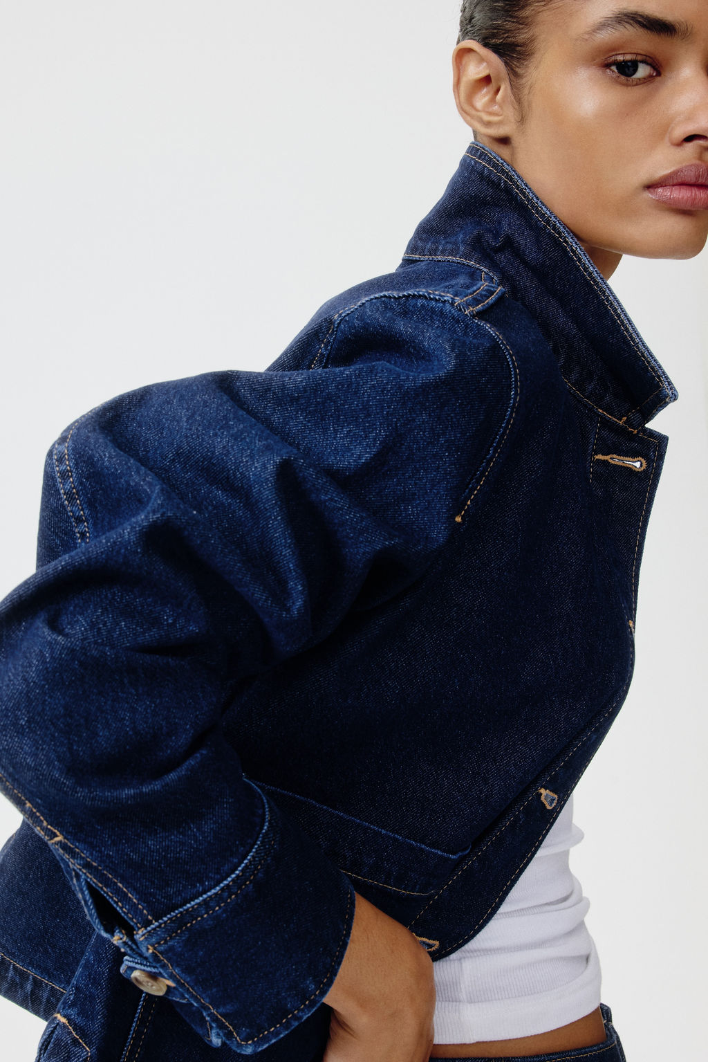 Cazadora en denim de algod?n - H&m фото 4