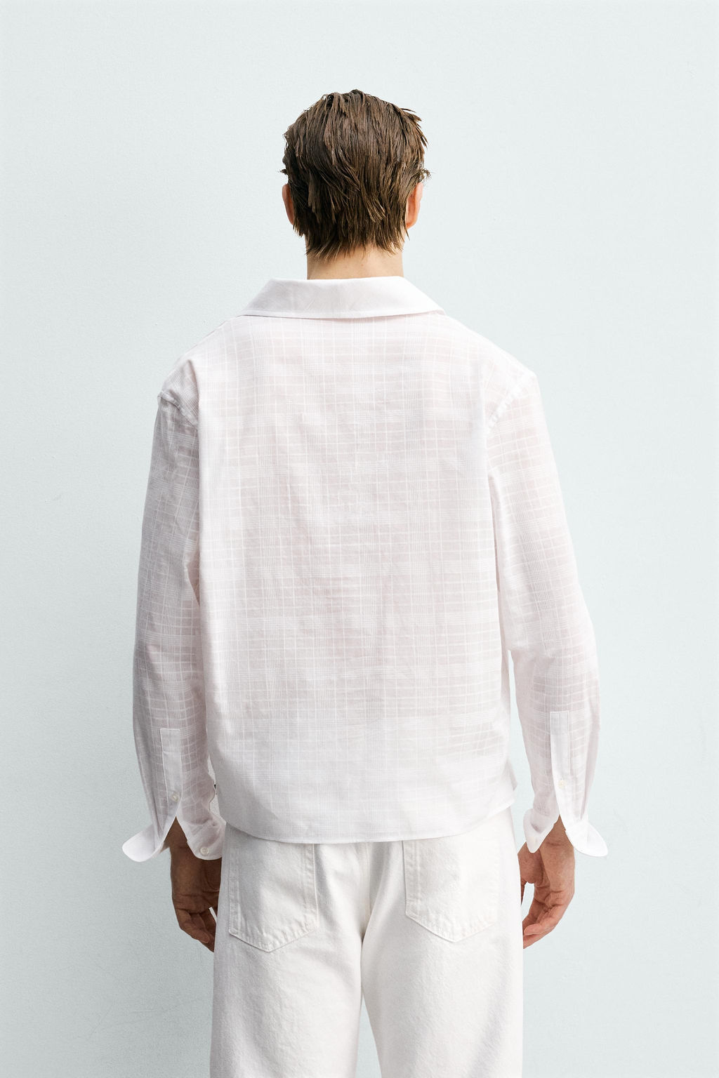 CAMISA POLO ESTRUCTURA / Blanco - Zara фото 3