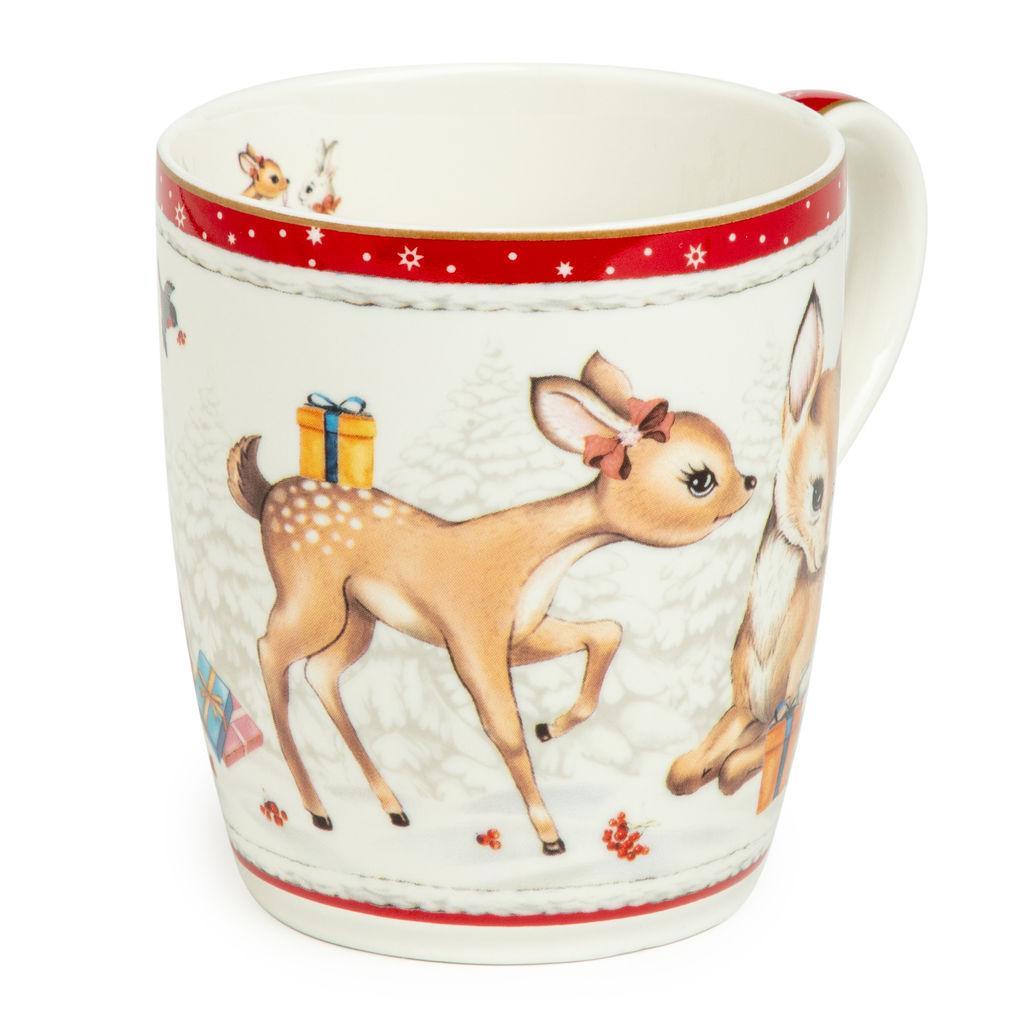 НАБОР ПОСУДЫ LEFARD C НОВЫМ ГОДОМ 3 ПР.: САЛАТНИК 800 МЛ, ТАРЕЛКА 19 СМ, КРУЖКА 400 МЛ  фото 3