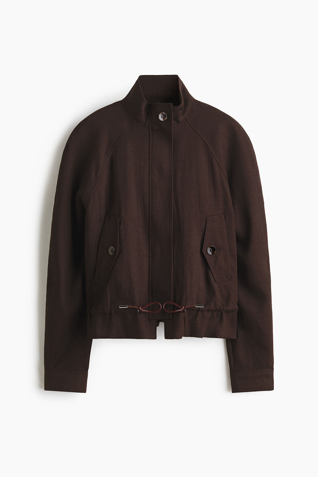 Chaqueta oversize en mezcla de lino - H&m фото 3