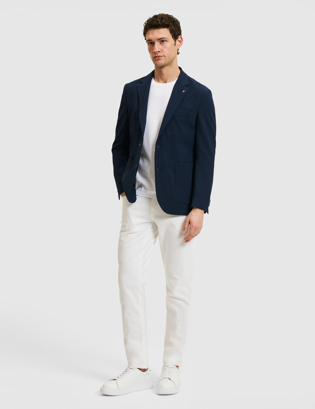 Lacivert Slim Fit Ceket