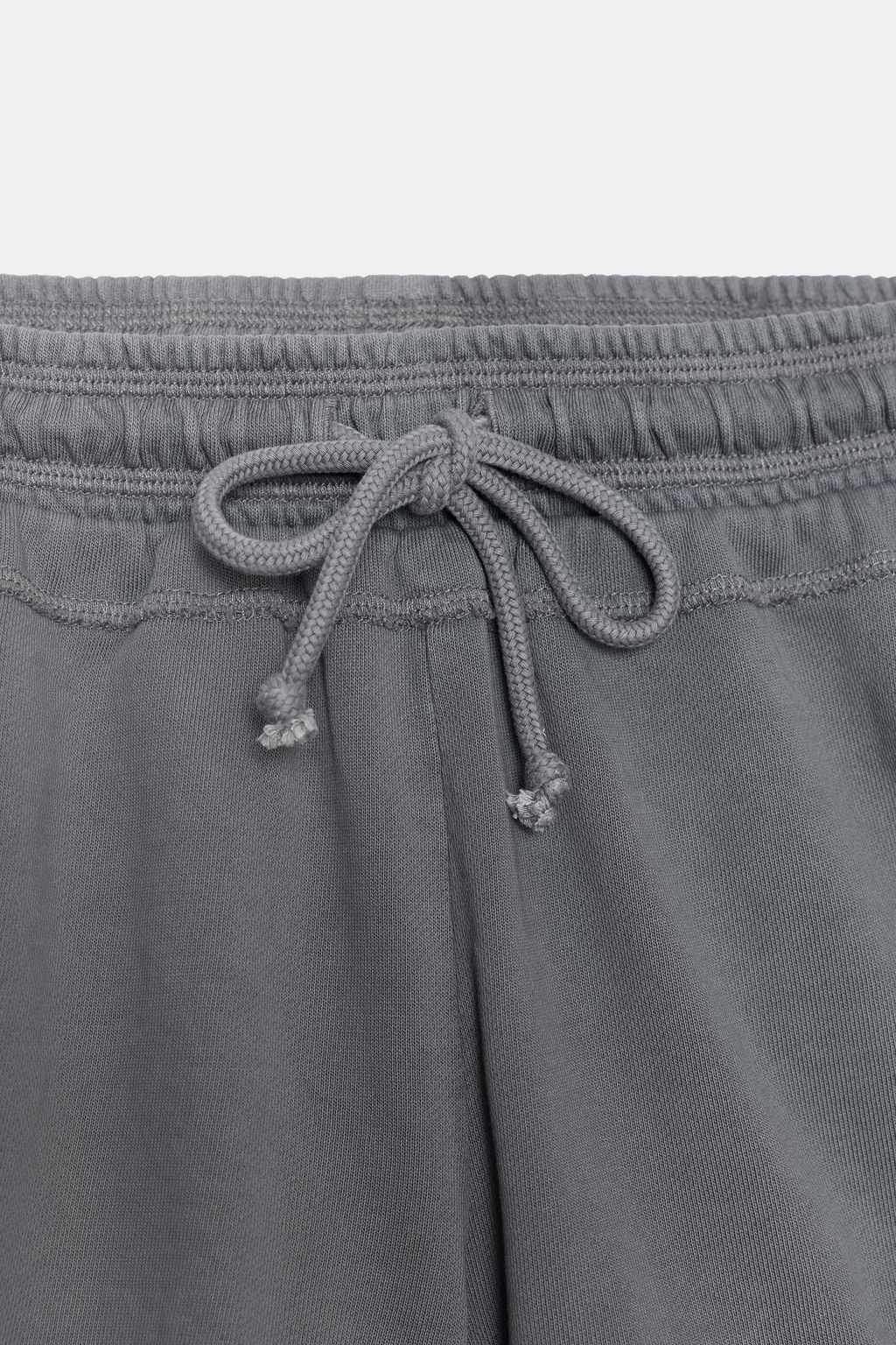 SHORTS CORDONES EFECTO LAVADO / Plomo - Zara фото 5