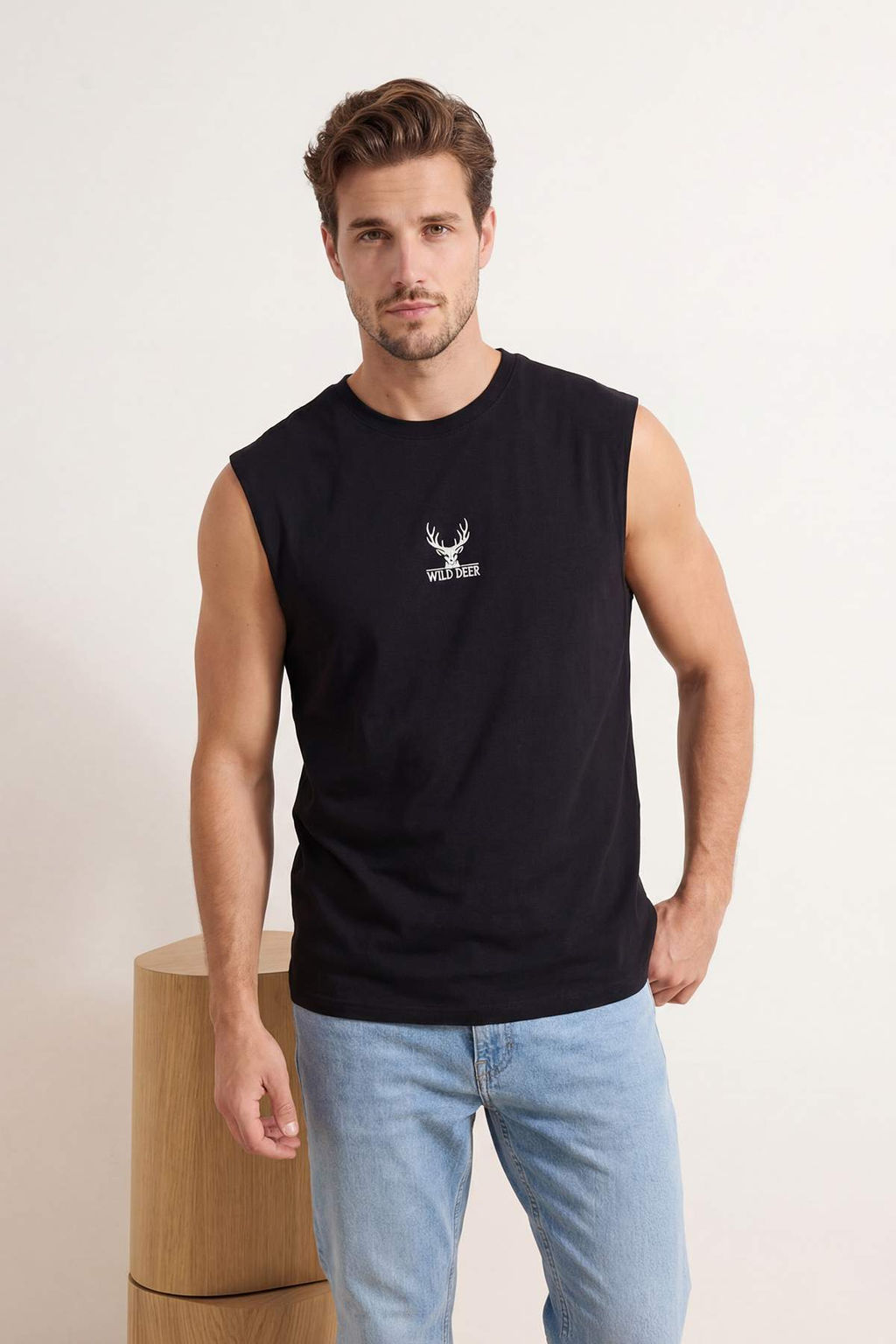 Beyaz Oversize/Genis Kesim %100 Pamuk Nak?sl? Atlet TMNSS26AL00002 - Trendyolmilla фото 10