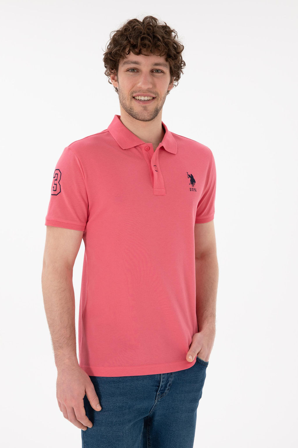 Erkek Pembe Basic Ti__rt Sepette S_rpriz _ndirim - U.s. polo assn фото 4