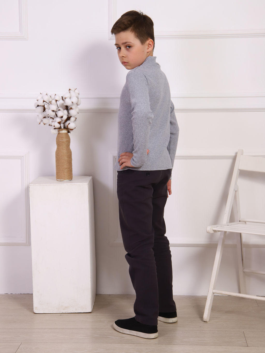 Ладошки / Водолазка Лапша белый  фото 20